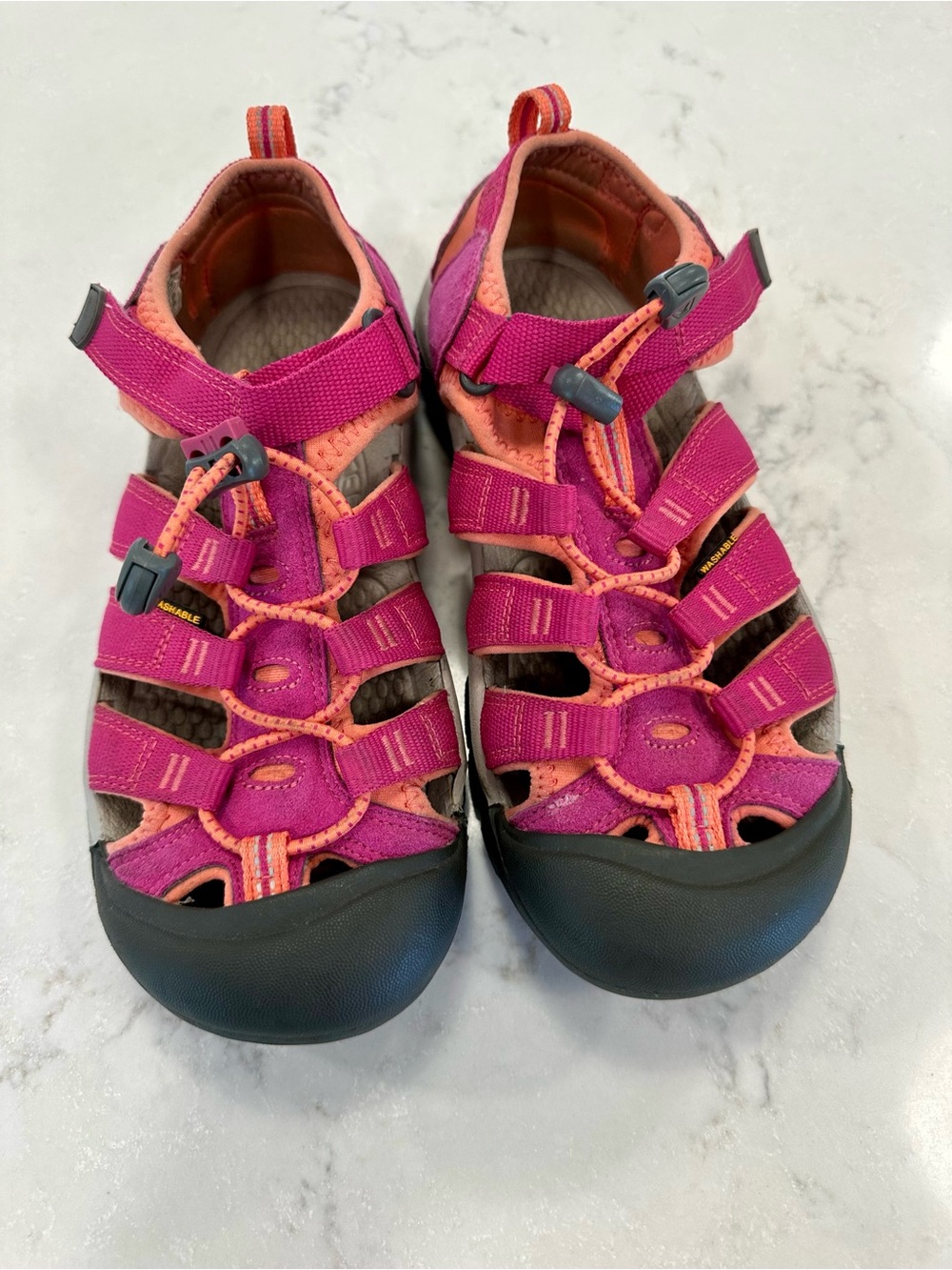 KEEN Newport H2 Big Girls Size 5 Pink Hiking Sandals Water Shoes